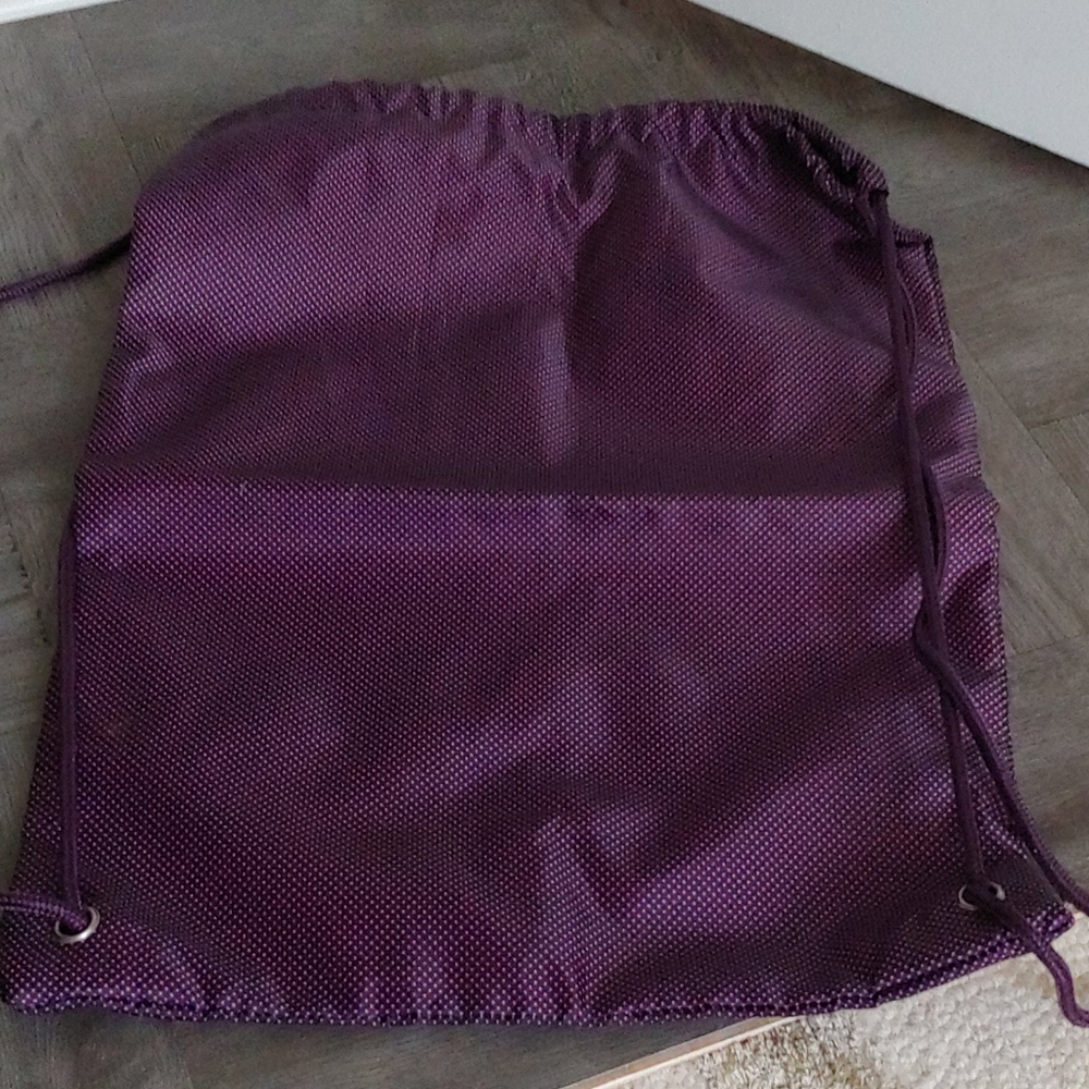 Thirty-One Plum Dot Drawstring Backpack - image 5